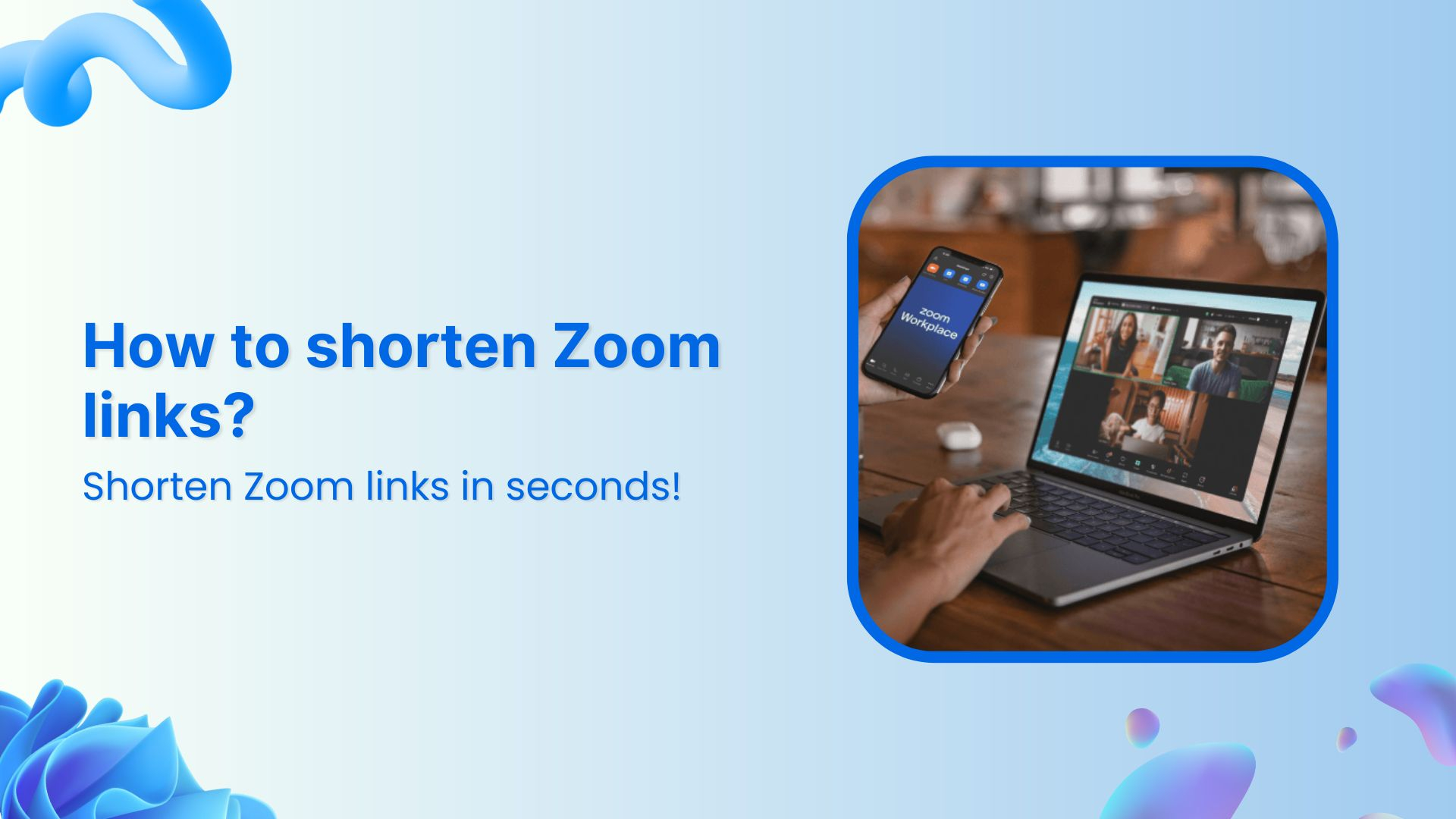 How to make your Zoom meeting links short &amp; easy to share